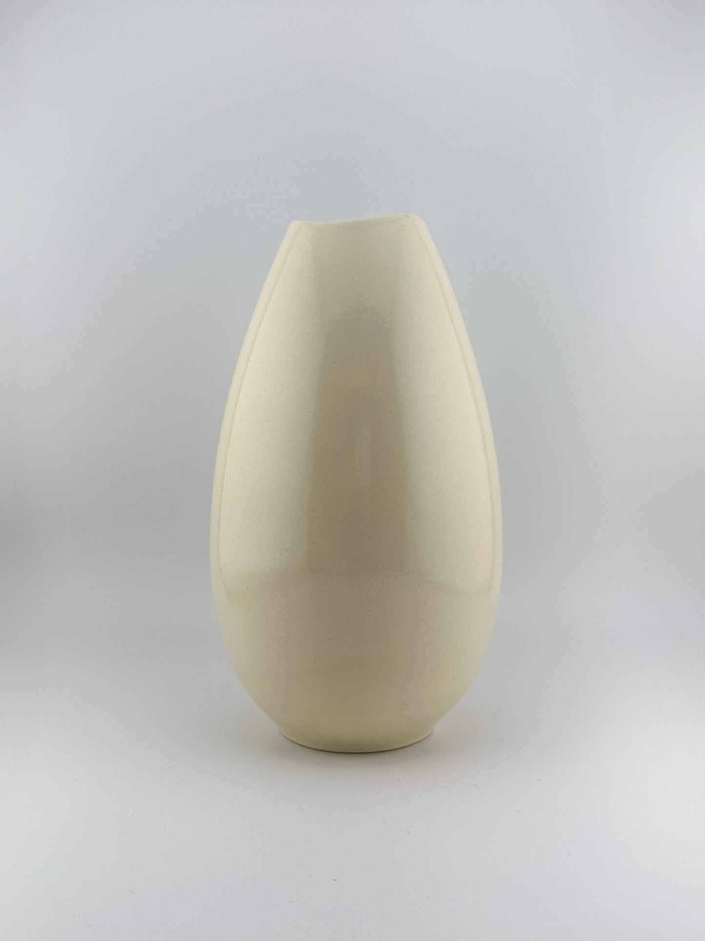 White Mid Century Modern Vase