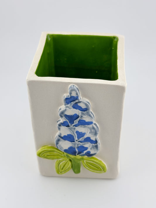 Square Vase / Bluebonnet / Desk Pen Holder