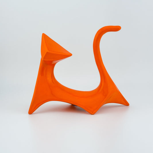 Modern Cat / Orange / Right