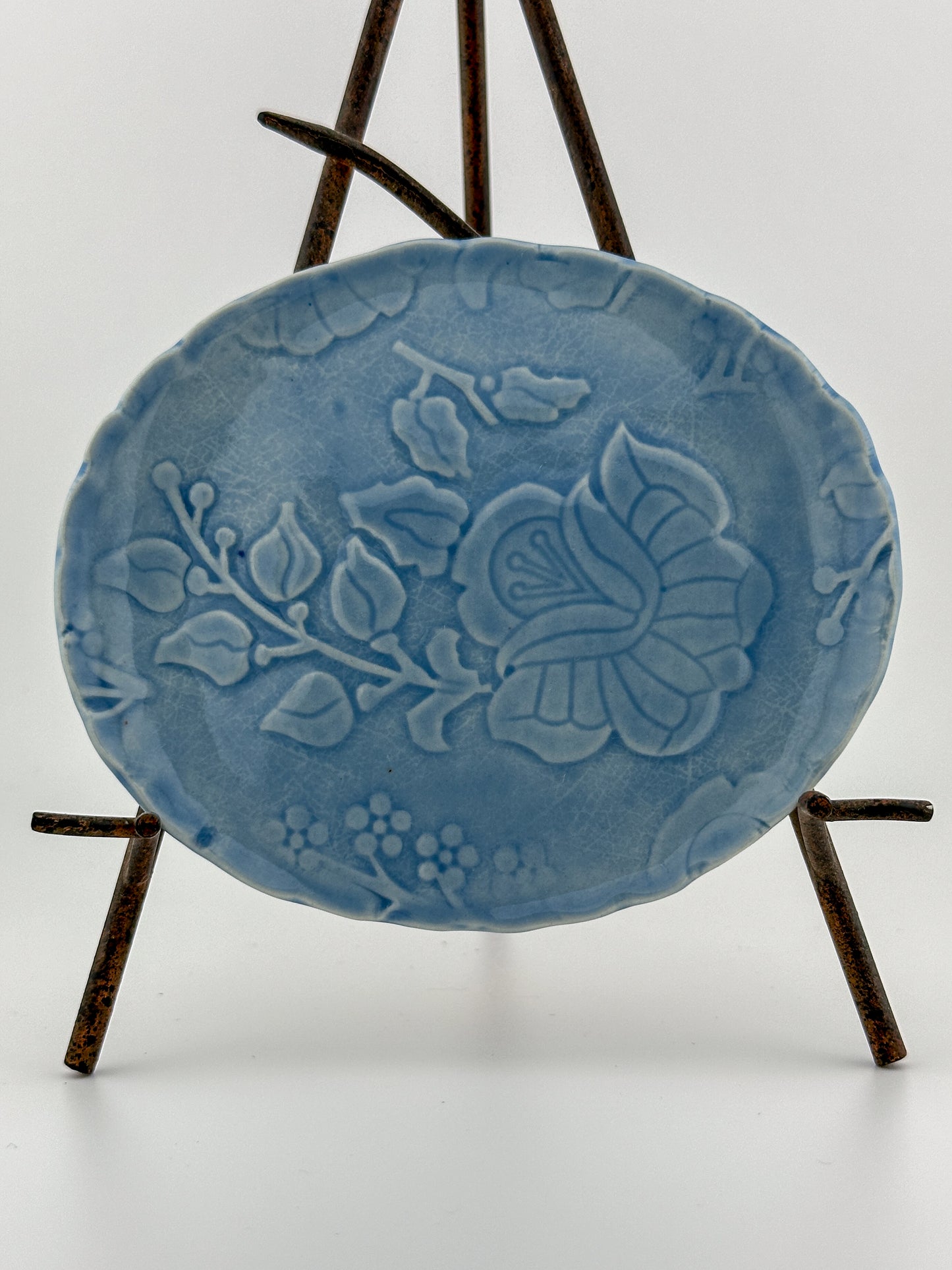 Oriental Floral Oval DIsh