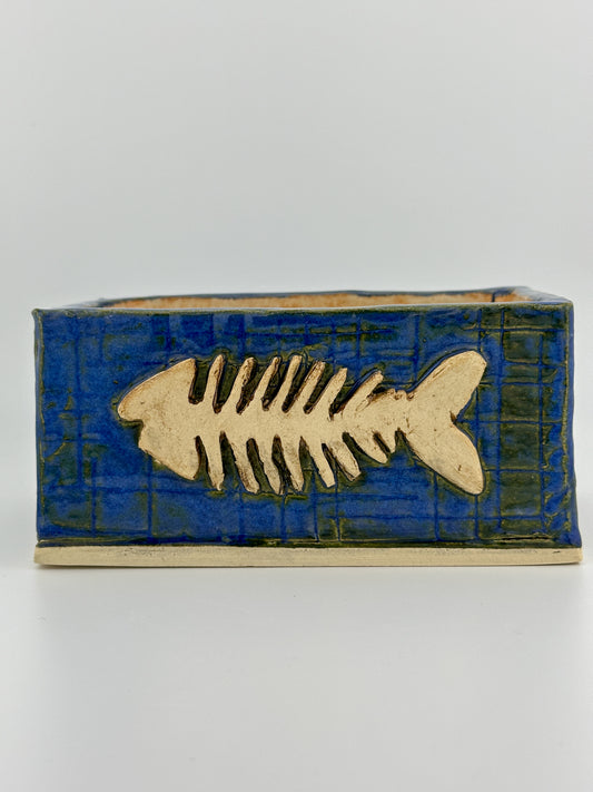 Key Box / Fish Bone / Blue