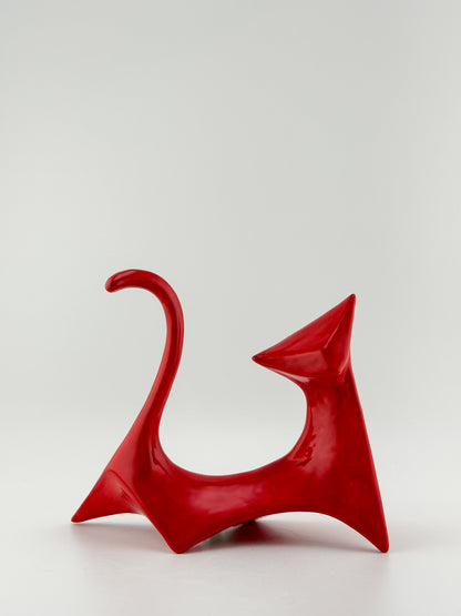 Modern Cat / Red / Left