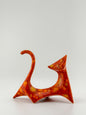 Modern Cat / Fire Orange Crystal / Left