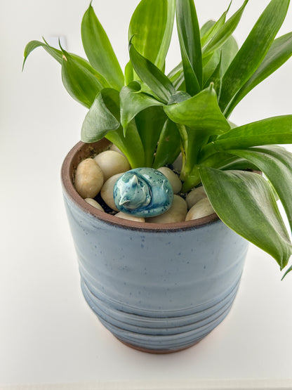 Little Sleeping Cat / Dark Teal Crystal