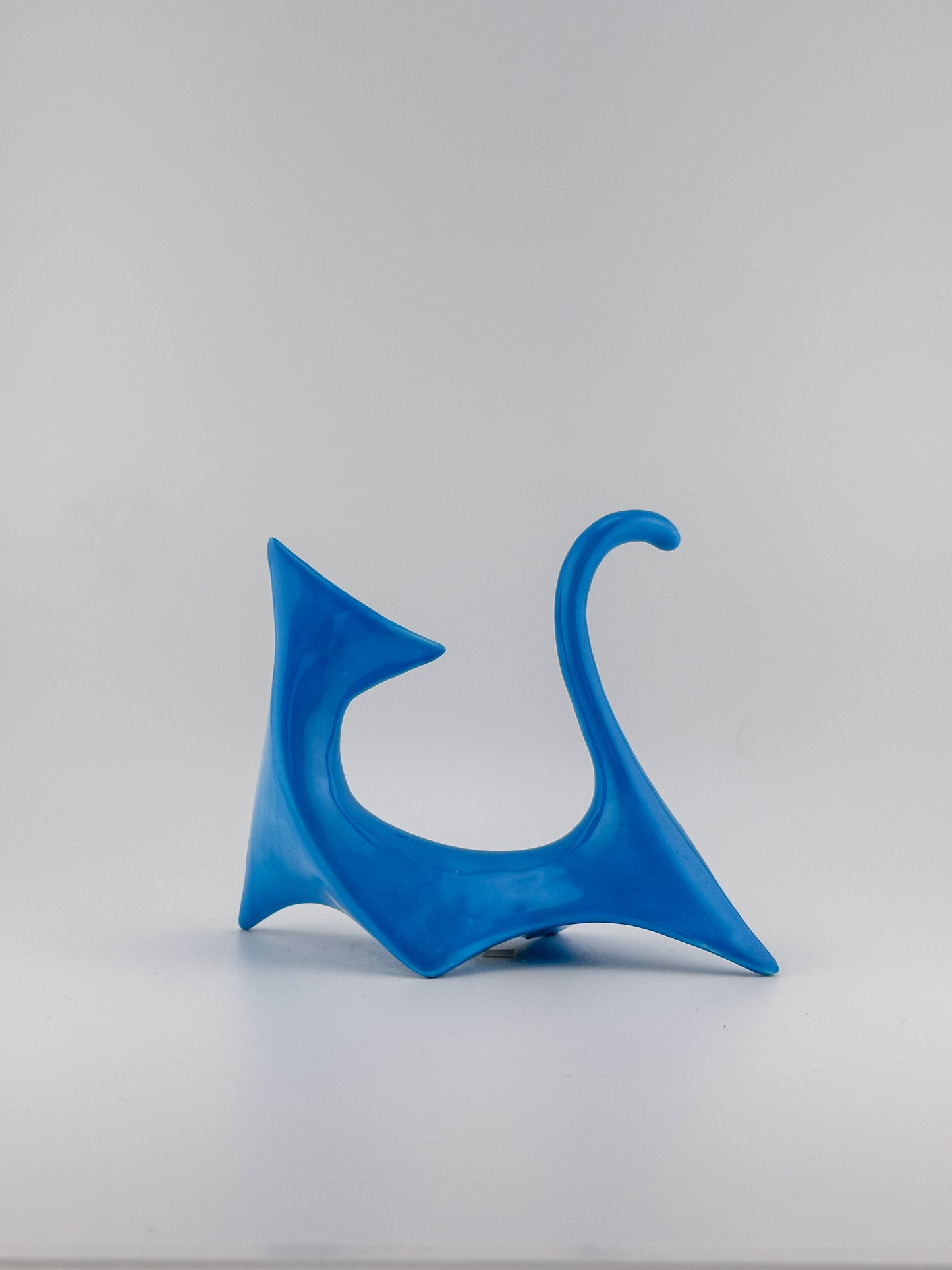 Modern Cat / Turquoise / Left