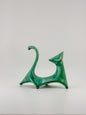 Modern Cat / Green and White Crystal DRIP / Left