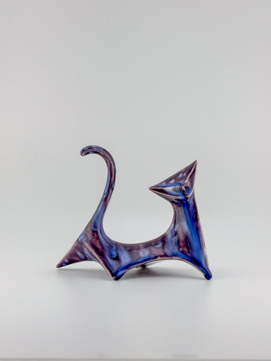 Modern Cat / Purple Crystal DRIP / Left