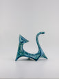 Modern Cat / Dark Teal Crystal / Right