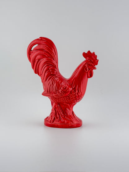 Rooster Looking Around / Red