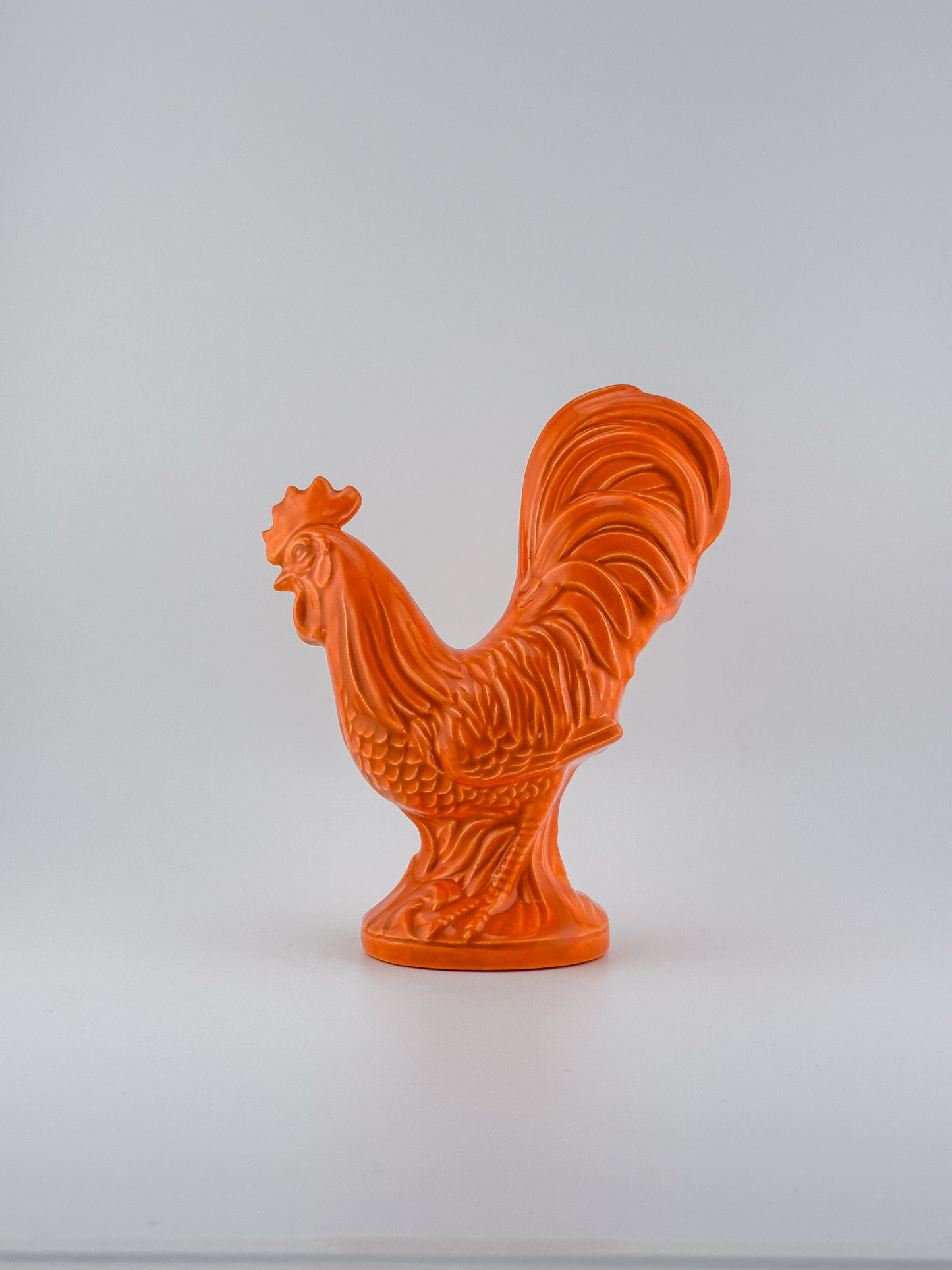 Rooster Looking Around / Orange
